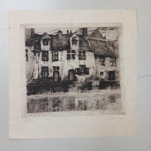Albert Baertsoen (1866-1922) - Ets, Antiek en Kunst, Kunst | Etsen en Gravures, Ophalen of Verzenden