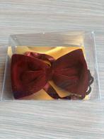 Vintage vlinderstrik, Kleding | Heren, Stropdassen, Ophalen of Verzenden, Nieuw, Rood, Effen
