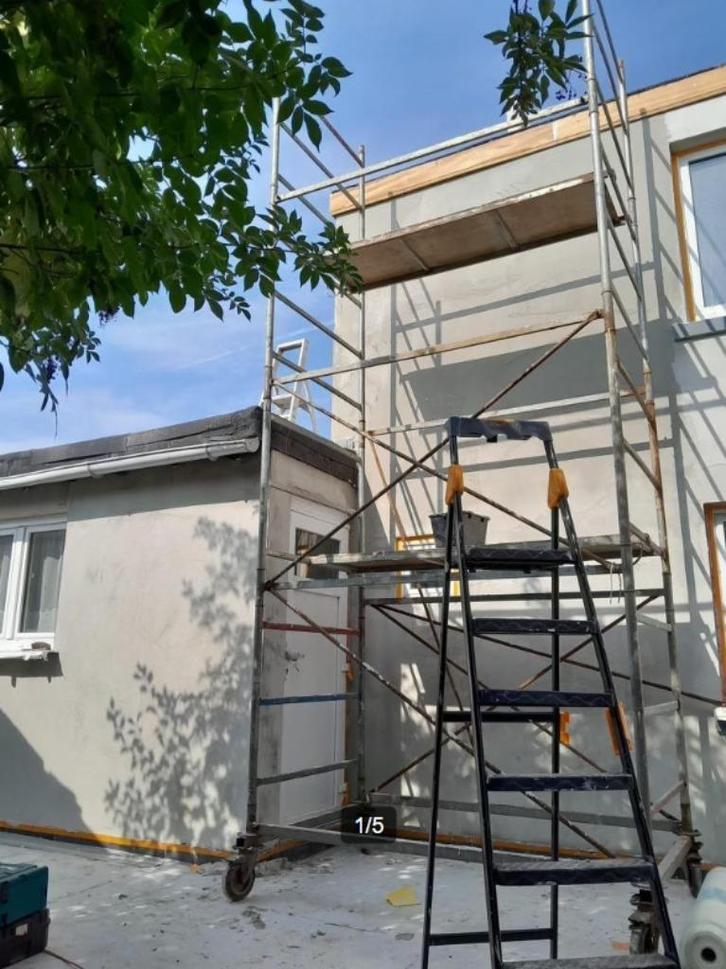 Echafaudage sur roues hauteur 10m, à louer, Bricolage & Construction, Échelles & Escaliers, Enlèvement