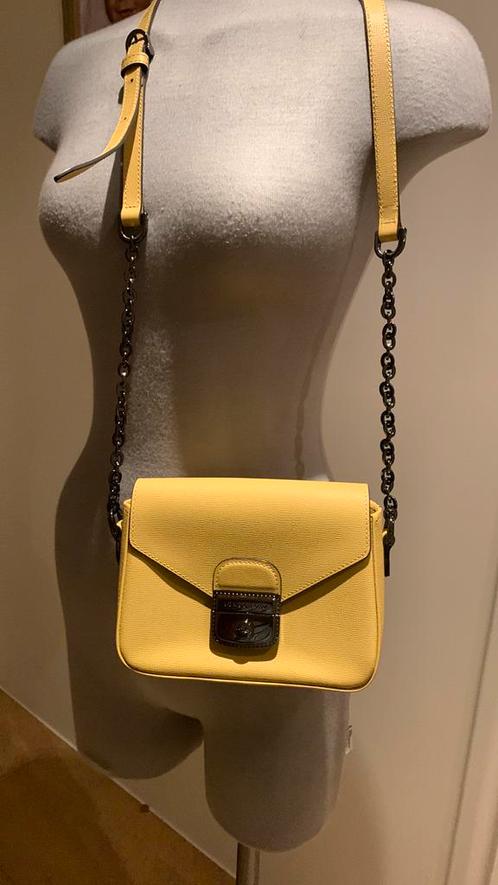 Prachtig lederen handtas Longchamp kleur geel, Handtassen en Accessoires, Tassen | Schoudertassen, Zo goed als nieuw, Overige merken