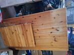 Pijnboomtafel 140x80 en verlengstuk 50x80, Huis en Inrichting, Gebruikt, 100 tot 150 cm, Ophalen of Verzenden, Vijf personen of meer