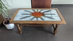 Houten salontafel, Huis en Inrichting, Tafels | Salontafels, Ophalen, Zo goed als nieuw, Minder dan 50 cm
