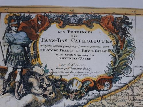 Carte des Pays-Bas Catholiques, Antiquités & Art, Art | Peinture | Classique, Enlèvement ou Envoi