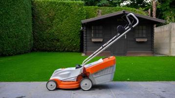 Accu-grasmaaier, Tuin en Terras, Grasmaaiers, Ophalen, Stihl, Gebruikt, Accu-grasmaaier