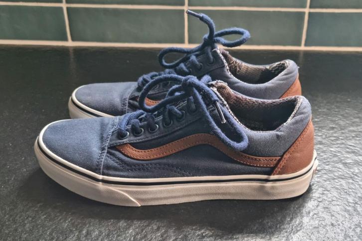 Donkerblauwe Old Skool Vans sneakers - maat 39, Kleding | Heren, Schoenen, Zo goed als nieuw, Sneakers, Blauw, Ophalen of Verzenden