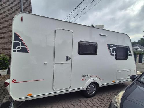 STERCKEMAN STARLETT 470PE comfort kindercaravan, Caravans en Kamperen, Caravans, Particulier, tot en met 6, 750 - 1000 kg, Standaardzit