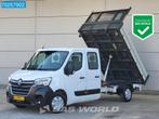 Renault Master 130PK Dubbel Cabine 3 zijdige Kipper Airco Ti, Auto's, Bestelwagens en Lichte vracht, Voorwielaandrijving, Stof