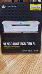 Corsair Vengeance RGB Pro SL 64Go (4x16 Go) DDR4 3600MHz NEW, Informatique & Logiciels, Neuf, Enlèvement ou Envoi, DDR4, Desktop