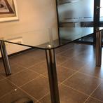 Table en verre, Maison & Meubles, 100 à 150 cm, Cinq personnes ou plus, Design, Enlèvement