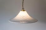 Grande lampe suspendue italienne de Murano vintage des année, Comme neuf, Métal, Vintage, 75 cm ou plus