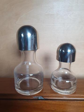 Set van 2 wijnkaraffen uit de jaren 70 beschikbaar voor biedingen