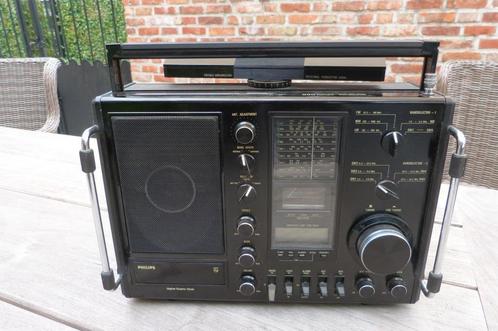 Philips Portable Worldreceiver  90AL990/51, Audio, Tv en Foto, Vintage Televisies, Gebruikt, Philips, Ophalen of Verzenden