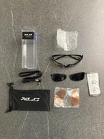 XLC zwarte zonnebril met 3 verwisselbare lenzen, Fietsen en Brommers, Zo goed als nieuw, XLC EYEWEAR