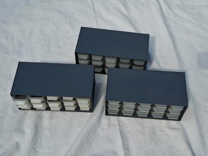 Ladekasten 3 stuks, Huis en Inrichting, Kasten | Ladekasten, Gebruikt, Minder dan 100 cm, Minder dan 50 cm, Minder dan 25 cm, Kunststof