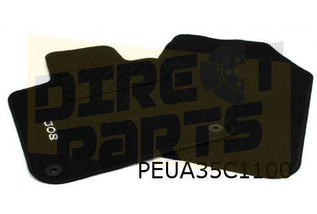 Peugeot	308 (10/17-9/21) (T9) mattenset (4x) naaldvilt tekst, Auto-onderdelen, Interieur en Bekleding, Peugeot, Nieuw, Verzenden