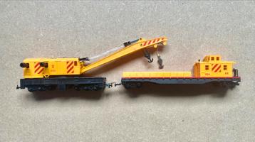 Grue et son wagon pour trains HO, Enlèvement ou Envoi, Wagon