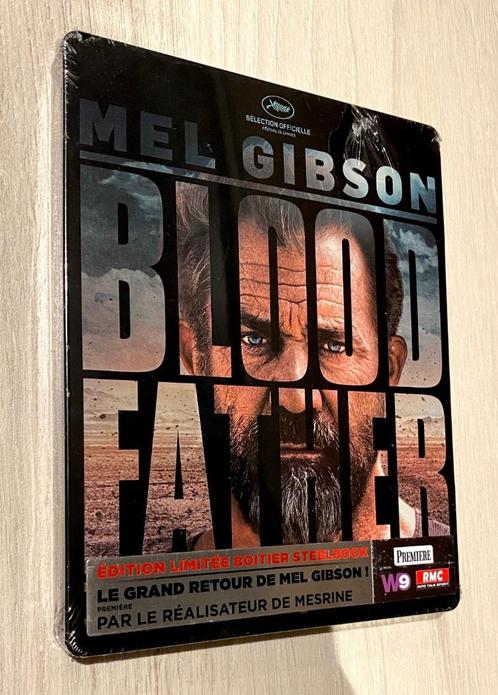 BLOOD FATHER // Steelbook LIMITED Edition / NIEUW /Sub CELLO, Cd's en Dvd's, Blu-ray, Nieuw in verpakking, Actie, Boxset, Ophalen of Verzenden