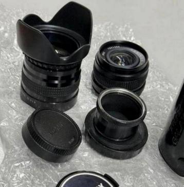 Hanimex mc f=28 52 7051686 + aico wider fisheye ser-vii 52mm beschikbaar voor biedingen