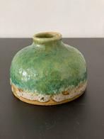 Joli vase en céramique - vert, Vert, Utilisé, Moins de 50 cm, Enlèvement ou Envoi