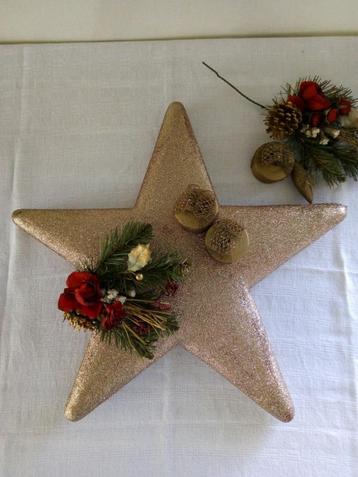 glitter bronzen kerstster beschikbaar voor biedingen
