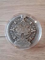 2oz .999 zilver Aztec sun stone , antieke look, Ophalen of Verzenden, Zilver