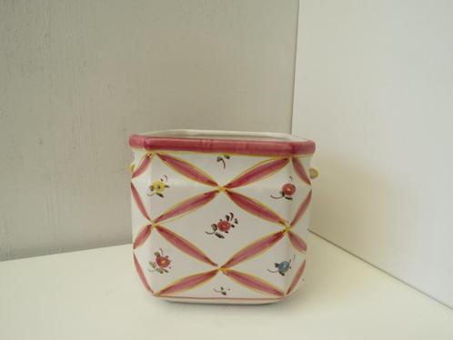Vintage cachepot Italy Larucci bloemen, Antiek en Kunst, Curiosa en Brocante, Ophalen of Verzenden