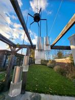 2 Vintage Cascade Hanglampen 60s, Ophalen, Metaal