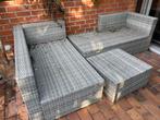 Lounge set tuin zonder kussens, Tuin en Terras, Ophalen, 4 zitplaatsen, Kunststof, Gebruikt