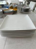 8 assiettes carrées Yong Squito 25,5 cm – comme neuves, Ophalen, Zo goed als nieuw, Porselein