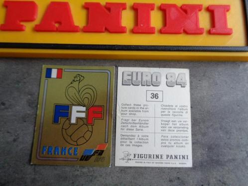 PANINI VOETBAL STICKER EURO 84 EK EMBLEEM NR 36  BADGE ONGE, Hobby en Vrije tijd, Stickers en Plaatjes, Sticker, Ophalen of Verzenden