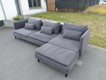 GRATIS LEVERING - Antraciete hoek zetel beschikbaar voor biedingen