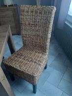 6 chaises salle à manger, Maison & Meubles, Chaises, Enlèvement, Comme neuf, Osier ou Rotin, Cinq, Six Chaises ou plus
