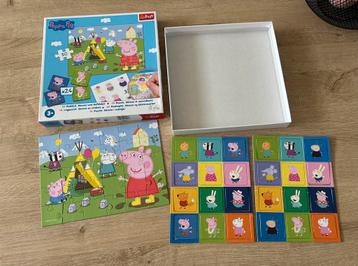 Peppa Pig puzzel 30 stuks en memory spel 3+ jaar beschikbaar voor biedingen