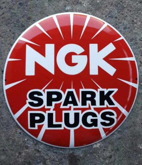 NGK spark plugs emaillen reclame bord en veel andere borden, Collections, Marques & Objets publicitaires, Comme neuf, Panneau publicitaire