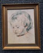 Schilderij van Peter Paul Rubens (portret jonge jongen)., Moins de 50 cm, Enlèvement ou Envoi, Peinture, Moins de 50 cm