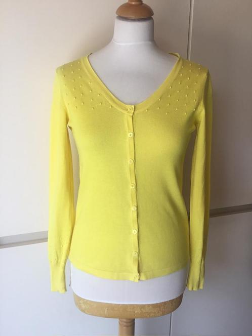 Punto geel,vestje S (36), Kleding | Dames, Truien en Vesten, Gedragen, Maat 36 (S), Geel, Ophalen of Verzenden