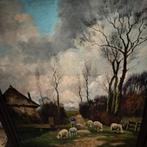 Landschap met schappen, Ophalen of Verzenden