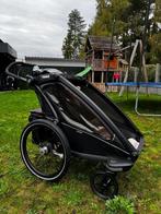 Thule Chariot Sport 1 bike trailer Midnight Black, Kinderen en Baby's, Kinderwagens en Combinaties, Verstelbare duwstang, Zo goed als nieuw
