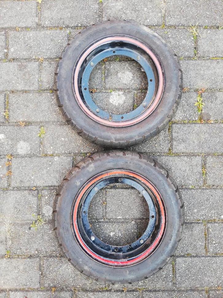 Velgen + banden Skyteam Dax, Fietsen en Brommers, Brommeronderdelen | Algemeen, Gebruikt, Ophalen