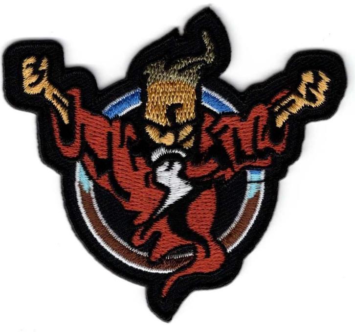Thunderdome stoffen opstrijk patch embleem, Verzamelen, Muziek, Artiesten en Beroemdheden, Nieuw, Kleding, Verzenden