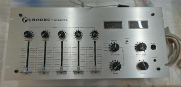 Vintage mengpaneel Rodec Mixetta, Enlèvement ou Envoi, Comme neuf, Moins de 5 canaux, Entrée micro