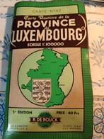 Vintage Wegenkaart toeristische kaart provincie Luxemburg, Livres, Atlas & Cartes géographiques, Envoi, Utilisé, Belgique, Carte géographique