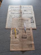 Oorlogskrant Antwerpen Brussel Zeitung Volksgazet 1944 1945, Collections, Autres, Livre ou Revue, Envoi