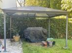 Aluminium pergola/tuinhuisje 3,6mx3m grijze kleur., Tuin en Terras, Ophalen, Gebruikt