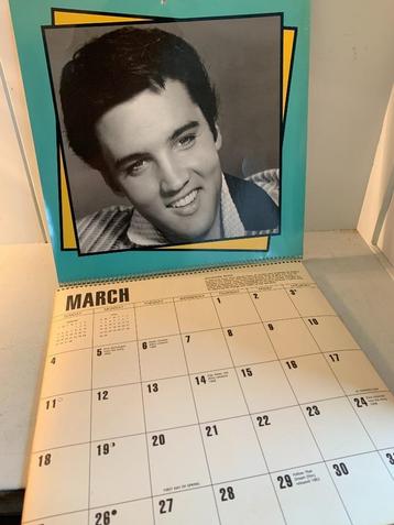Vintage 1990 Elvis Presley kalender -Mooi en compleet! beschikbaar voor biedingen