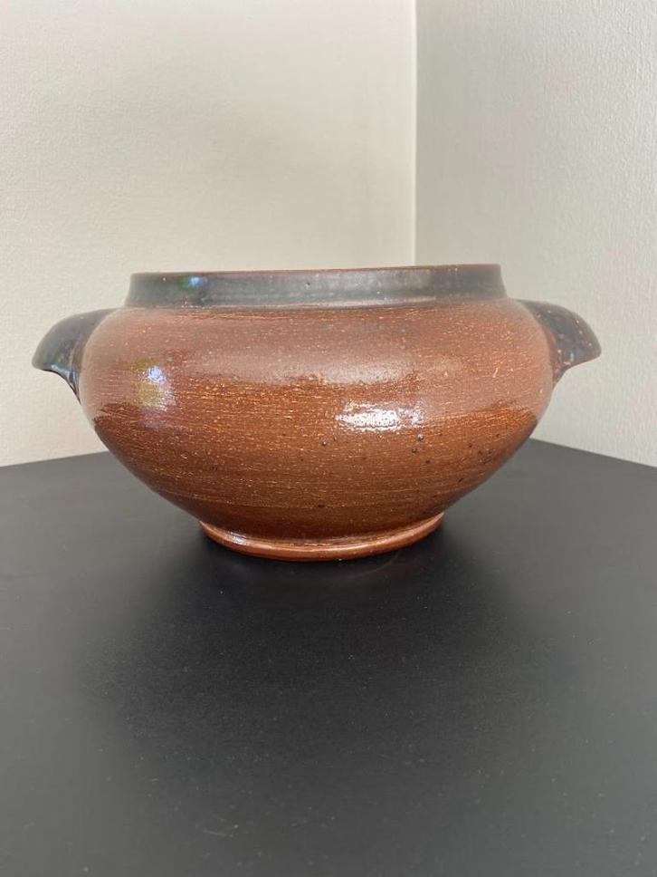 65j oude vintage keramieken pot gesigneerd Marcellus AUBRY, Antiek en Kunst, Antiek | Keramiek en Aardewerk, Ophalen