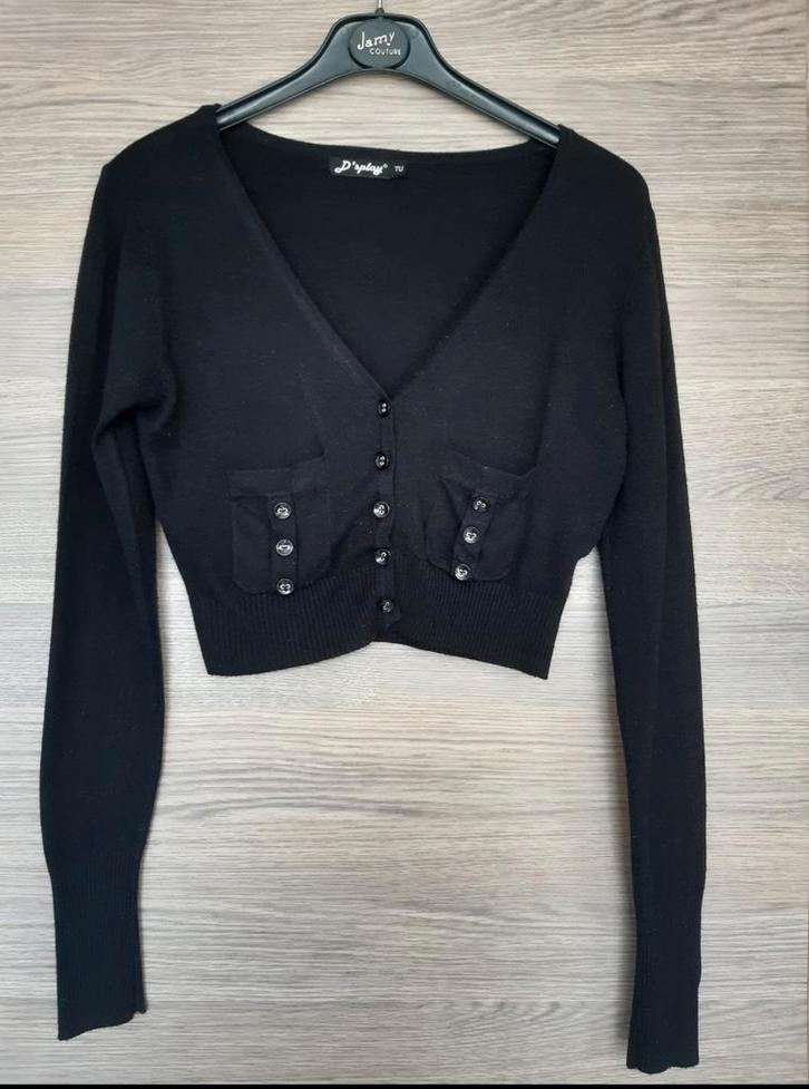 D'splay klein zwart vest one size, Kleding | Dames, Truien en Vesten, Gedragen, Zwart, Ophalen of Verzenden