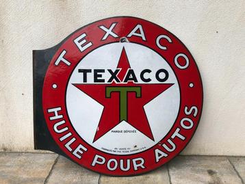 Ancienne plaque émaillée Texaco. Années 1960 beschikbaar voor biedingen
