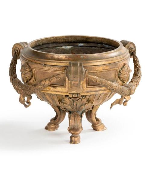 Vergulde bronzen kom 19de eeuw mooie kwaliteit, Antiek en Kunst, Antiek | Brons en Koper, Brons, Ophalen of Verzenden