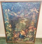 Superbe ancien tableau puzzle religieux - 87 x 63 cm, Antiquités & Art, Enlèvement